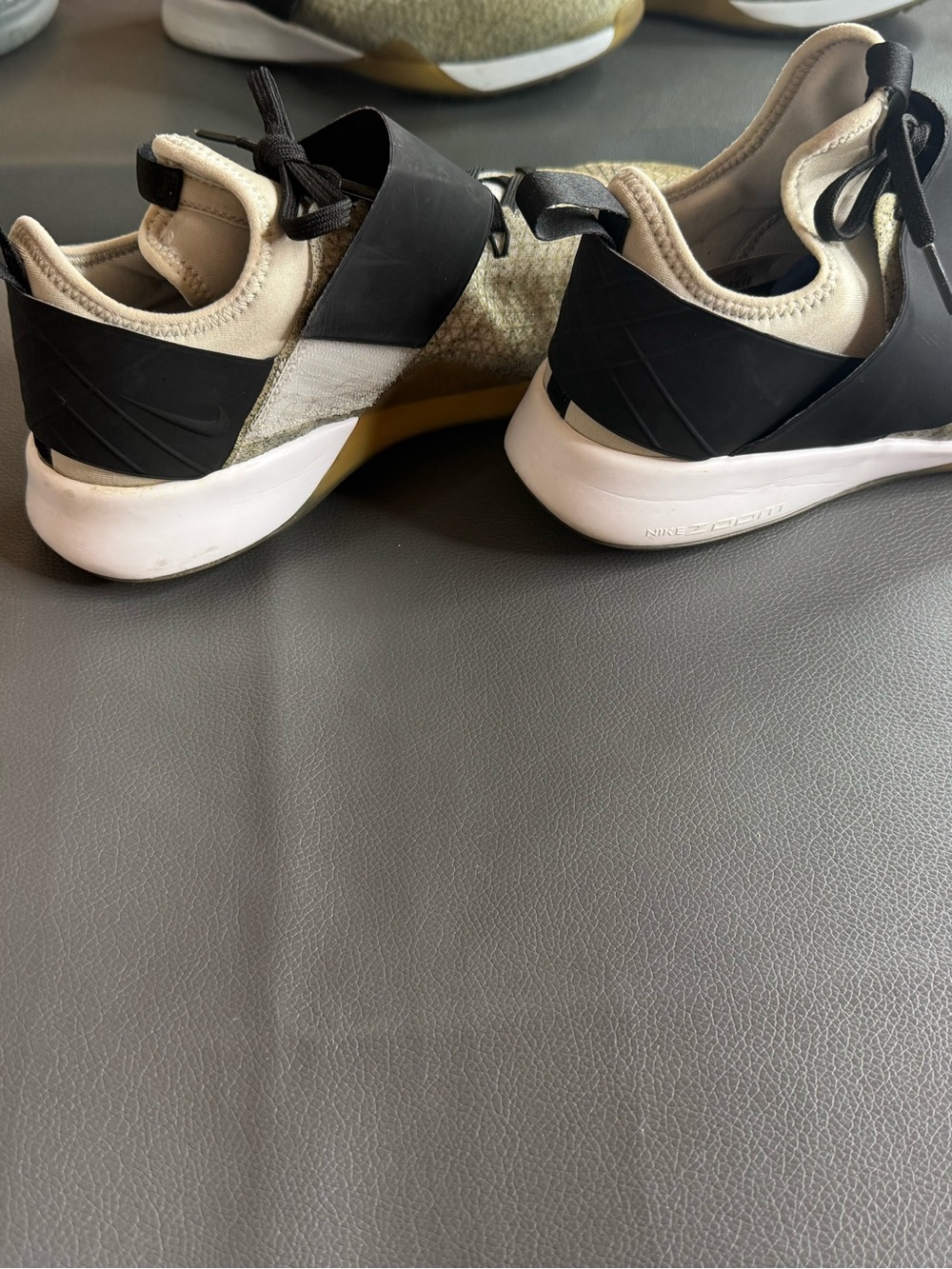 Women’s Athletic Slip-On Sneakers in Black and Tan